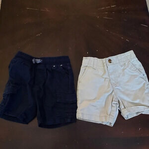 Baby Boy Lot of 2 Shorts - Khaki and Navy Blue in Size 12 - 18 M